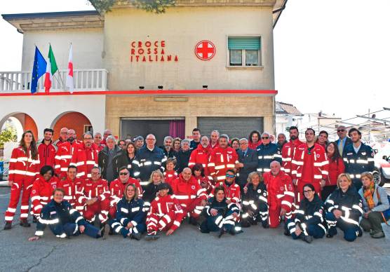 I volontari della Croce Rossa