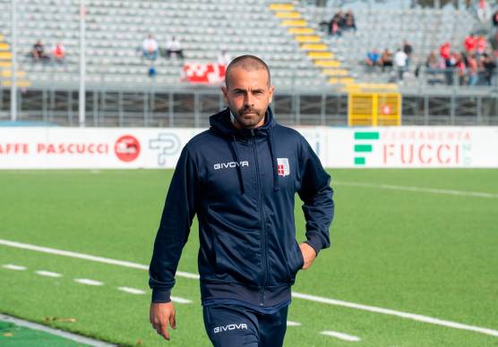 L’allenatore del Rimini Filippo D’Alesio