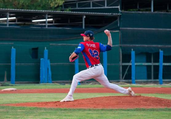 Angelo Palumbo, pitcher partente di San Marino in garasette (foto Tommaso Morosetti)