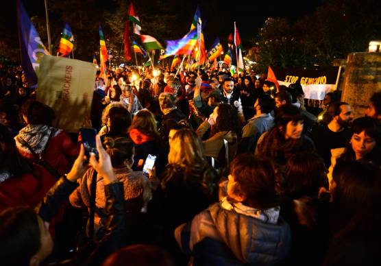 Alcune immagini dei partecipanti al corteo (fotoservizio Massimo Fiorentini)