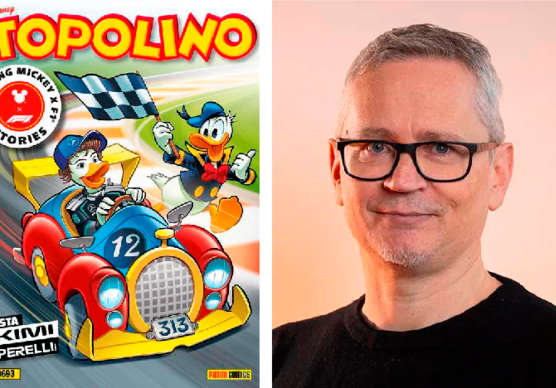 Cesena, “Kimi Paperelli”, la firma di Giovani Barbieri sul fumetto Disney sul re della F1