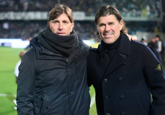 Michele Mignani e Andrea Sottil a inizio gara (Zanotti)