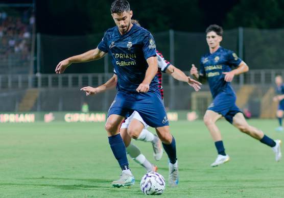 Il centrocampista giallorosso Matteo Rossetti (Fiorentini)