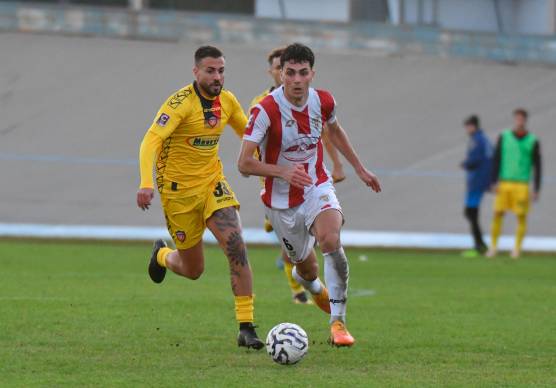 Andrea Franzolini ha firmato il gol biancorosso - foto Fabio Blaco