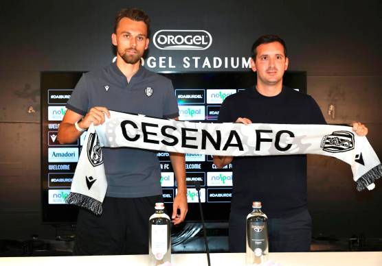 Emil Bohinen e il diesse Andrea Mancini (foto e video Zanotti)