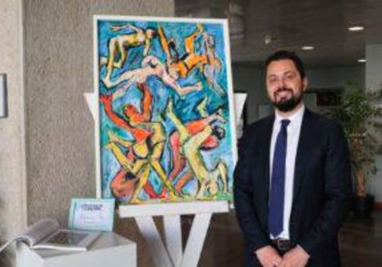 Omaggio a Dario Fo: esposta una sua opera alla Sala consiliare della Regione