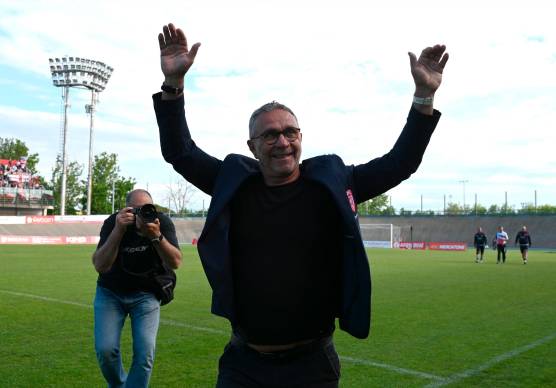 L’allenatore biancorosso Alessandro Miramari (foto FABIO BLACO)