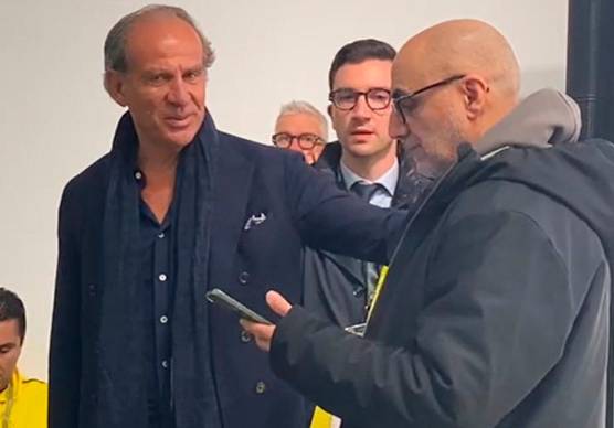 Il diesse Filippo Fusco in sala stampa a Modena