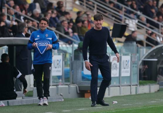 Michele Mignani oggi durante Cesena-Frosinone 2-2 (Zanotti)