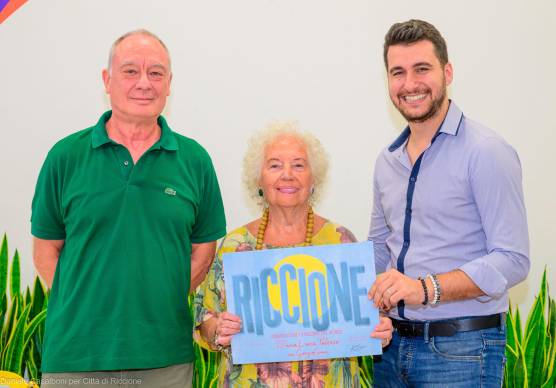Maria Luisa Polesso Gorgolini con il figlio e assessore Mattia Guidi