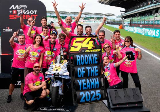 Il Gresini Racing festeggia Aldeguer