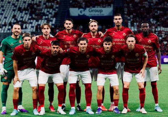 L’undici iniziale di Reggio Emilia (foto Chianese/Ravenna Fc)