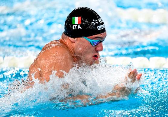 Simone Cerasuolo in azione in finale (foto Andrea Masini, Andrea Staccioli e Giorgio Scala / DeepBlueMedia.eu)