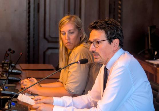 Il sindaco di Ravenna Alessandro Barattoni e la presidente della Provincia Valentina Palli (Fiorentini)