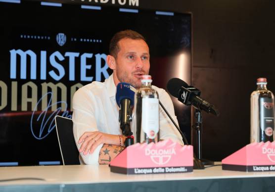 Il tecnico del Cesena, Alino Diamanti (foto Gianmaria Zanotti)