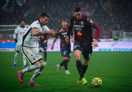 L’americano Andrija Novakovich sabato contro Giovanni Zaro (foto Ac Reggiana 1919)
