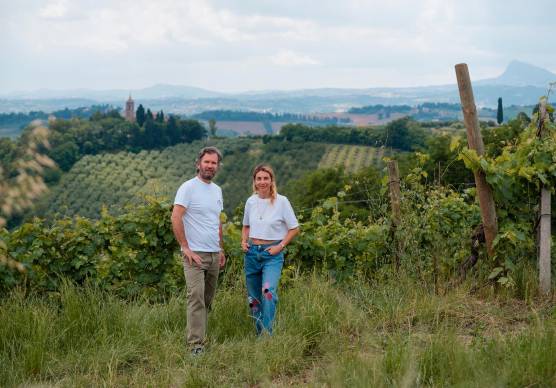 Cracco e Fanti nella loro tenuta a Santarcangelo