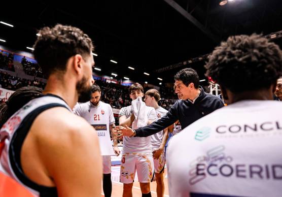 Un time out del tecnico biancorosso Antimo Martino