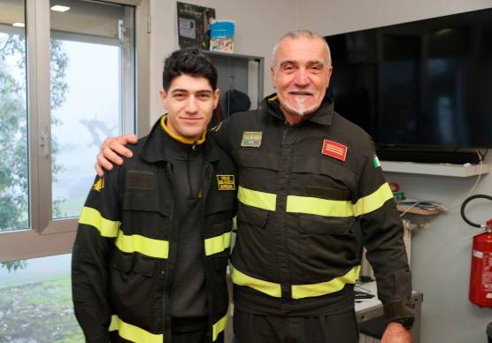 Giuseppe Lucchi (a destra) con il nipote Maurizio Nensor (Foto e video Zanotti)
