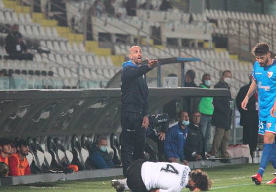 Emanuele Troise avversario del Cesena di Di Gennaro ai tempi del Mantova, stagione 2020-2021 (foto Zanotti)