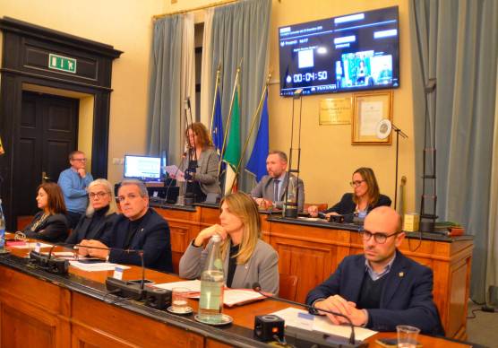 La giunta di Cervia il giorno in cui sono state annunciate le dimissioni del sindaco