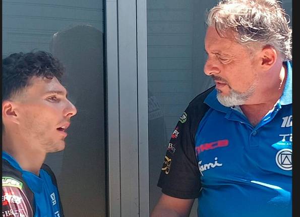 Fabrizio Cecchini (a destra) con Lorenzo Baldassarri