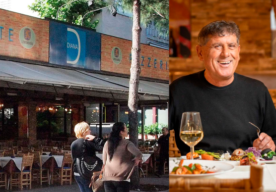 Lo storico ristorante Diana in viale Ceccarini e Claudio Santini