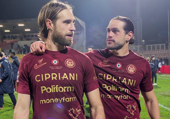 I due pilastri della difesa ravennate Matteo Solini e Adriano Esposito FOTO MASSIMO FIORENTINI