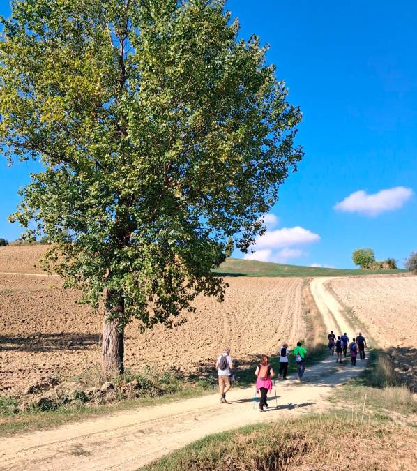 I camminatori sulle colline nei pressi di Passano di Coriano