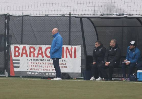 L’allenatore del Cesena Nicola Campedelli