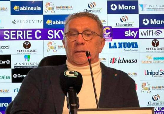 Alessandro Miramari nel dopo partita di Sassari