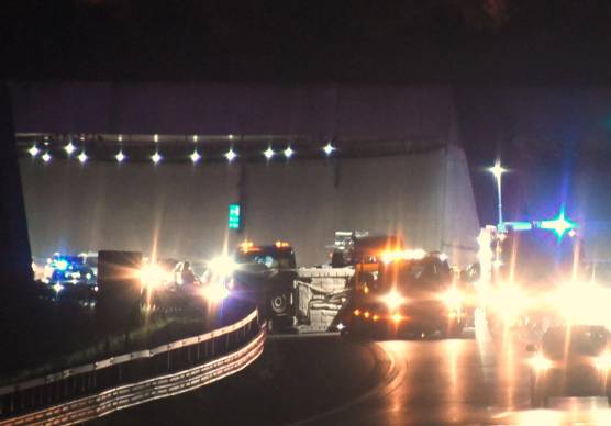 Rimini. Paura in A14, auto si ribalta a Covignano FOTOGALLERY MIGLIORINI