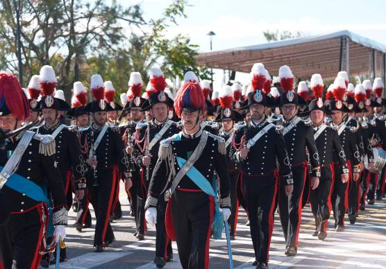 Un momento del raduno dell’Associazione nazionale carabinieri