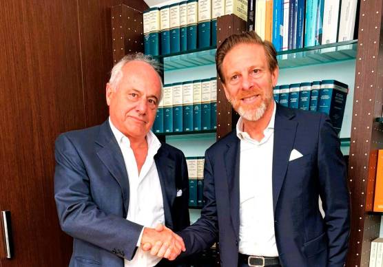 Flavio Amadori e Stanislao Fabbrino, presidente del Gruppo Granarolo