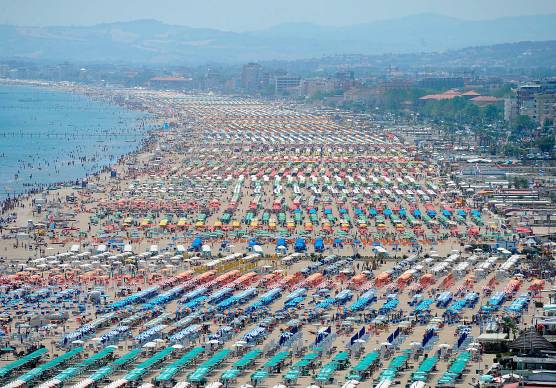 La spiaggia di Rimini