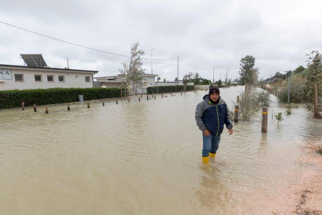 Marina di Ravenna ieri mattina (foto Fiorentini)