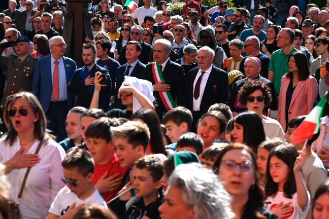 Le celebrazioni per l’81° anniversario della Liberazione (foto Fabio Blaco)