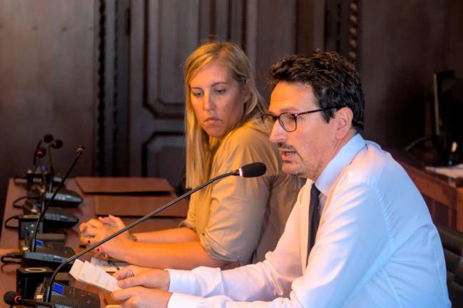Il sindaco di Ravenna Alessandro Barattoni e la presidente della Provincia Valentina Palli (Fiorentini)