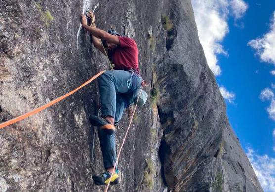 Una delle arrampicate iniziali