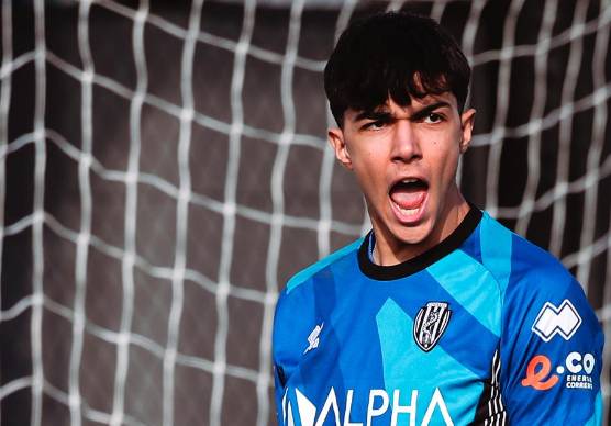 Il portiere bianconero Nicolò Fontana