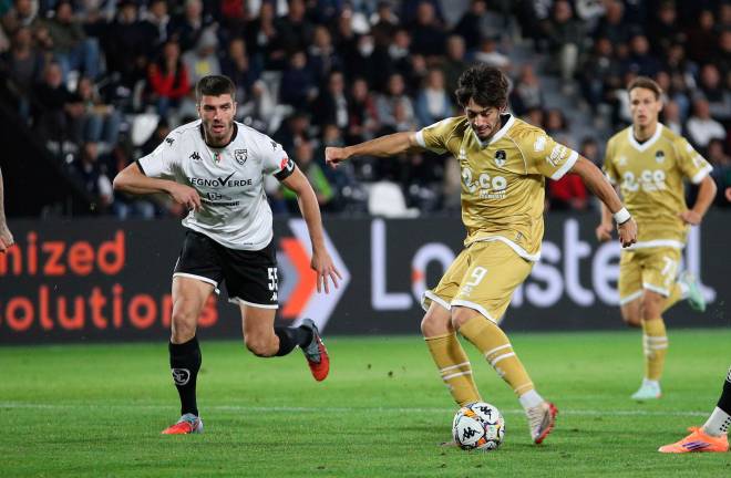 Cristian Shpendi in azione al Picco (foto Rega)