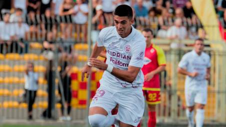 Cristian Spini ha realizzato su rigore il suo 6° gol in campionato (foto Massimo Fiorentini)
