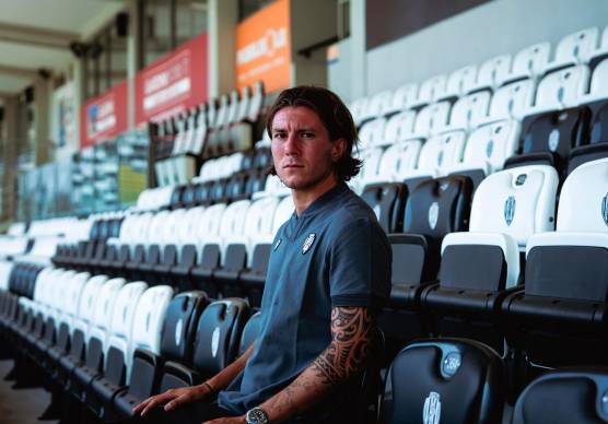 Antonio Fiori in tribuna all’Orogel Stadium-Dino Manuzzi (foto Cesena Fc)