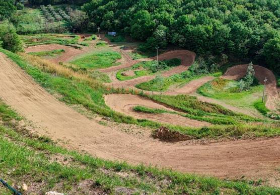 Uno scatto della pista a Secchiano