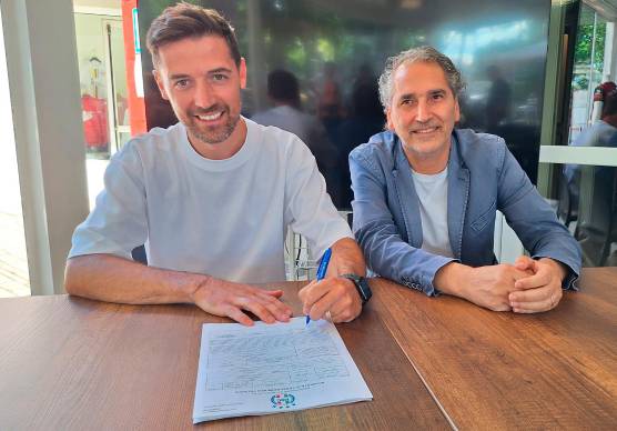 Il nuovo tecnico Malgrati con il diesse Deoma