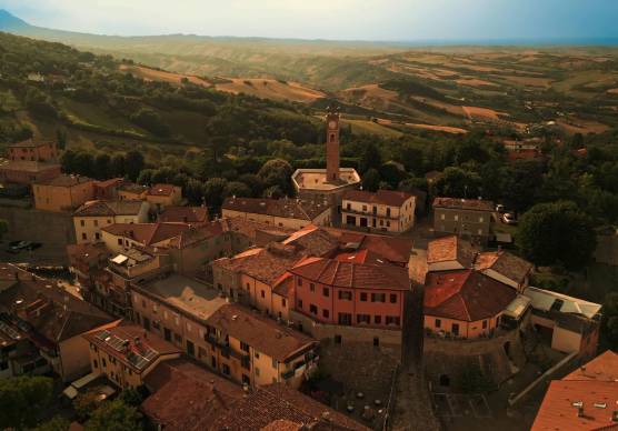 Montescudo vista dall’alto