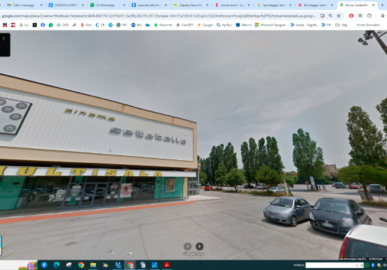 L’area del cinema Settebello