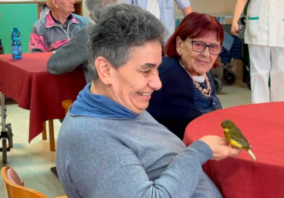 Cesena, ecco “Canarino amico mio”: la pet therapy che mette le ali