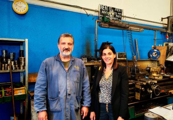 Fausto Vignali con Cristina Ghera di Confartigianato