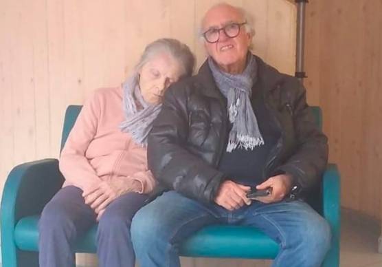 Washington Altini con la moglie Derna